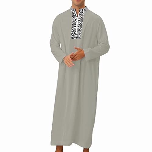 Kaftán islámico Jubbah para hombre bata étnica árabe