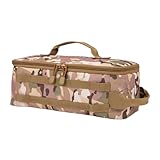 SJSJJAH Bolsa de transporte for estufa de gas multifuncional for picnic, for herramientas de picnic al aire libre(Camouflage)