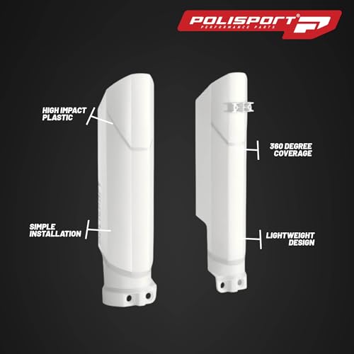 Protector de horquilla Polisport de plástico resistente a impactos para moto Beta 4