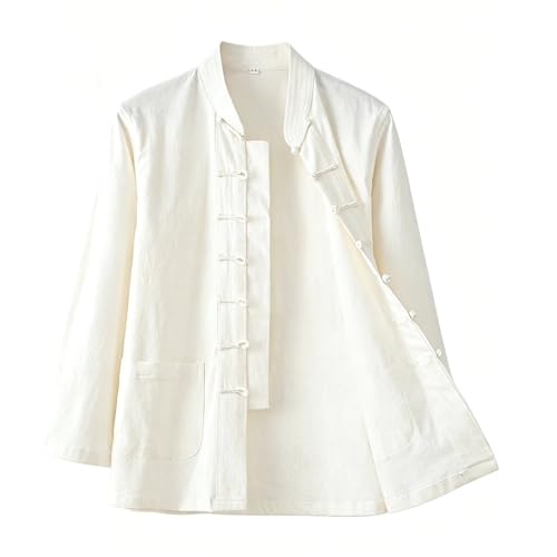 Costume Tang chinois en coton pour homme : veste traditionnelle rétro de Kung-fu