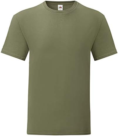 Fruit of the Loom Mens Iconic T Shirt (L) (Classic Olive Green)