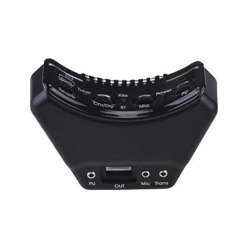 Irfora Wooden Guitar Soundhole Pickup, BT Accompaniment Function, anti howl, No Punching Pickup for Acoustic Wooden Guitar Instrument Accessories, Double Pickup Resonance