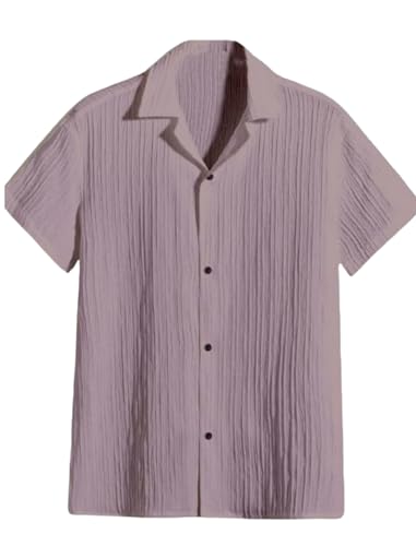 Image of Vikita Enterprise Kid Boy's Cotton Solid Shirt with Spread Collar Neck Half Sleeves Button Closure Curved Hem Length | Shirt For Kids Boys