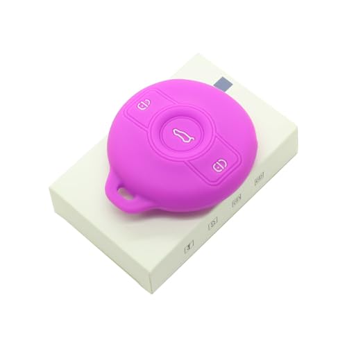 Funda de silicona morada para llave de coche Smart 1 y Brabus 3 5