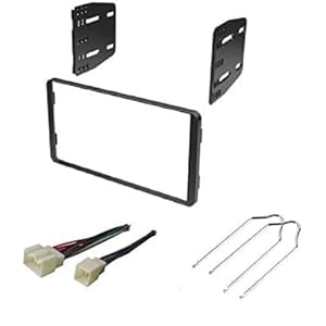 ASC Car Stereo Radio Install Dash Kit, Wire Harness, and Radio Tool to Install a Double Din Aftermarket Radio for select…