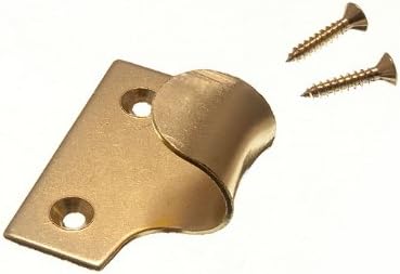 One Stop DIY 24 x WINDOW SHUTTER SASH LIFT PULLS BRASS PLATED EB STEEL + SCREWS NEW