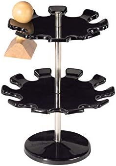 MAUL Round Version Premium Stamp Holder Metal Stamp Rack for 18 Stamps - Black
