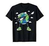 Dabbing Earth Day Shirt Funny Globe Dab Dance for Kids Boys T-Shirt