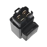 Électrovanne de relais de démarreur de moto : fabriquée en métal, robuste et durable, sa conception réfléchie permet d'installer le relais directement