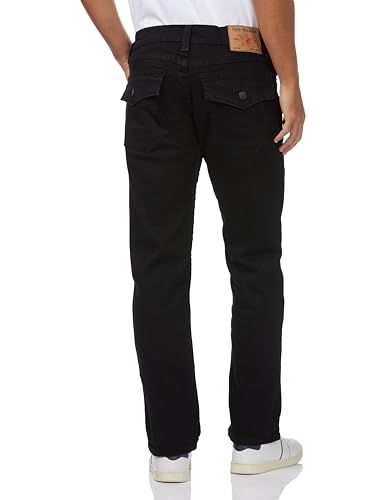 True Religion Dżinsy męskie, Płukanie do ciała czarne, 42