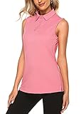 KORALHY Polo Shirts for Women, UPF 50+ Golf Tennis Shirt Sleeveless Quick-Drying Activewear...