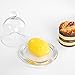 KVMORZE Glass Dessert Dome with Base, Mini Decorative Cake Tray with Glass Dome Cover, Cake Fruit Display Server Tray for Kitchen, Party, Weddings, Appetizer Dessert and Cheese Serving Platter