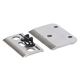 Weikeya Cuchillas para desbrozadora para ganado, cuchilla para cortadora desmontable superior e inferior resistente al desgaste de 35 dientes con espaciado...