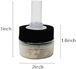 ALEGI 4pcs Small Aquarium Bio Sponge Filter with Suction Cups, Check Valves for 5 Gal, 10 Gal, 20 Gal Breeding Fry Betta Shrimp Fish Tank (Up to 5 Gallon 4 Pcs)