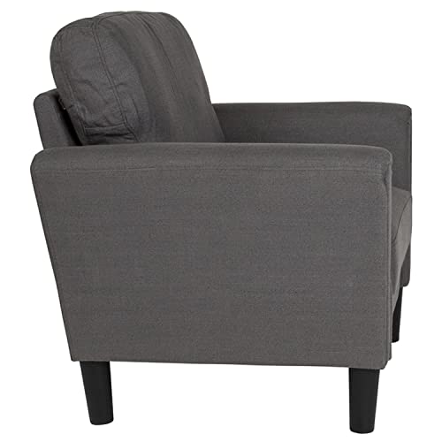 Flash Furniture Bari Upholstered Chair In Dark Gray Fabric #TOP1