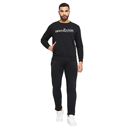 Image of Duke Stardust Men Round Neck Tracksuit (LF6028 Black M)