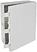 BUD Industries NBF-32332 Plastic Outdoor NEMA Economy Box with Solid Door, 19-43/64 Length x 15-47/64 Width x 6-9/32 Height, Light Gray Finish by BUD Industries