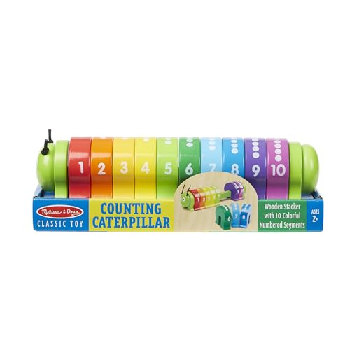 Melissa & Doug Counting Caterpillar - Classic Wooden Toy with 10 Colorful Numbered Segments - image 6