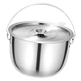 perfk Fettbehälter, Öllager -Jar -Keeper mit Griff und Deckel, Öltopf -Fettkanister für Partyküche Esszimmer Restaurant, 4.0l mit Filter