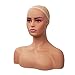 Realistic Female Mannequin Head Model with Shoulder Display Manikin Head Bust for Wigs,Makeup,Beauty Accessories Displaying P-DC487