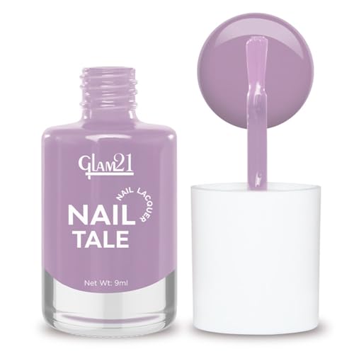 Image of Glam21 Nail Tale Nail Polish | Glossy Gel Finish | Rich Pigmentation | Chip Free | Quick Drying Formula | Long Lasting Nail Polish for Women | 9ml | Shade-12
