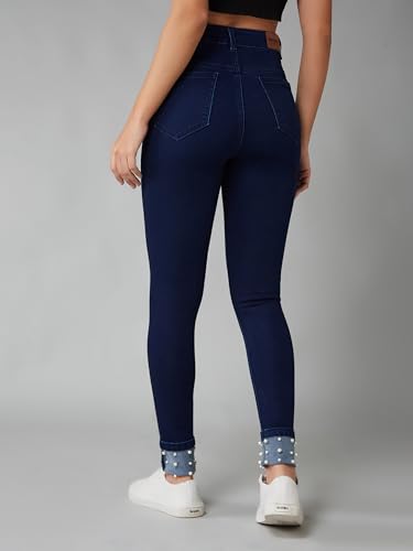 Image of Dolce Crudo Distressed High Rise Skinny Jeans for Women