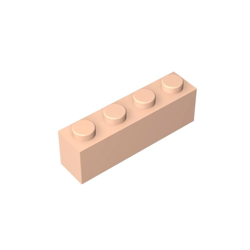 3010 Basic Bricks Brick 1x4 50 Pieces GDS-534 Compatible with Lego Building Blocks Color:Light Nougat