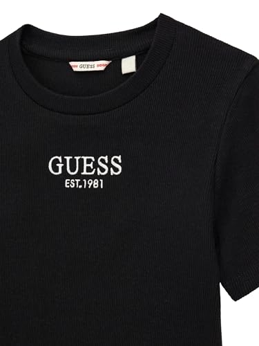 GUESS Girls' Eco Short Sleeve Rib Dress3
