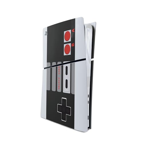 MightySkins Skin Compatible with PlayStation 5 Slim Digital Edition Console Only - Retro Gamer 3 | Protective, Durable, and Unique Vinyl Decal wrap Cover | Easy to Apply | Made in The USA