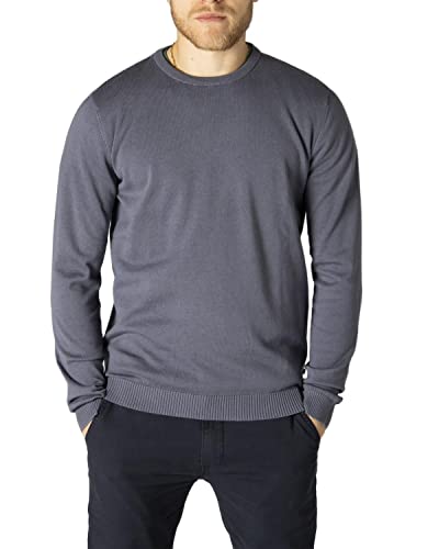 Jack&Jones Men's Jjebasic Knit Crew Neck NOOS Pullover, Blue, XL
