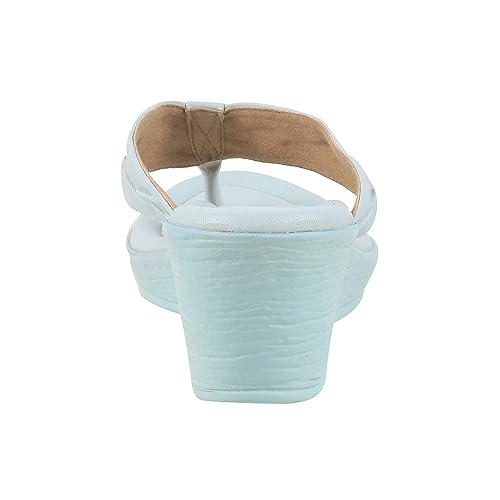 Image of Metro Women Synthetic Leather Wegde Heel Sandal