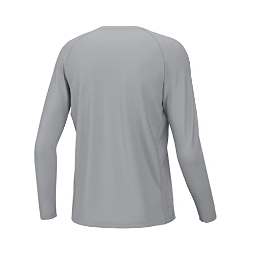 Image of HUK Boys Pursuit Solid Long Sleeve Shirt, Fishing Shirt for Kids
