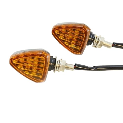 Luces indicadoras de giro universales de 8 mm para motocicleta con función de freno trasero