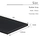 Gummistreifen Neopren Gummimatte Vollgummi Gummiprofil Gummiplatte für Dichtungen, Bodenbeläge Schutz, Vibrationsschutz, Abdeckung, DIY (120mm×5mm×3m)