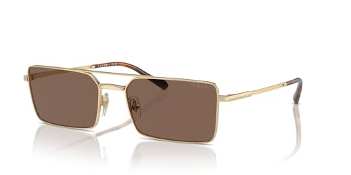 Vogue Eyewear VO4309S Sunglasses, Pale Gold/Dark Brown, 57 mm2