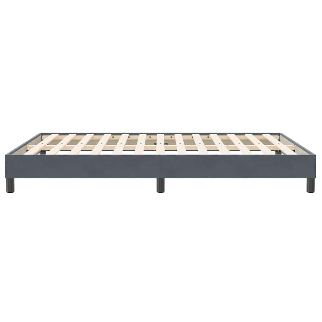 IKAYAA Struttura Letto Matrimoniale 160x210 Rete Matrimoniale con Doghe in Legno per Adulti, Bambini e Teenager, Altezza 25 cm -Grigio scuro-160 x 210 cm/25 cm