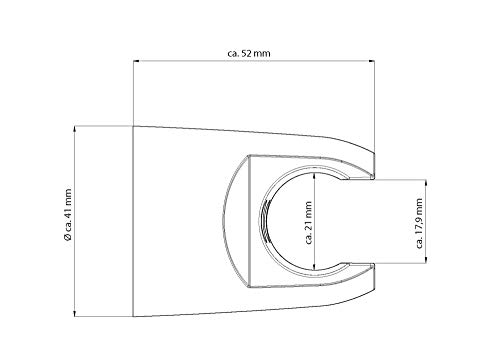 EISL DXZ-04 Shower Wall Bracket for Shower Head Plastic Chrome Plated Shower Head Holder Chrome - Image 2