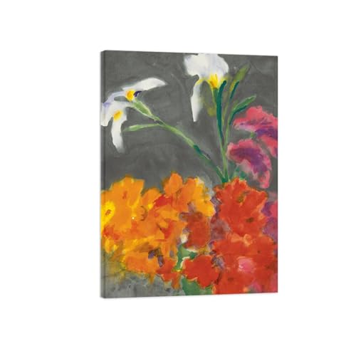 Impressions sur Toile Floral de Qualité Supérieure 70x100cm Encadrée