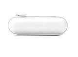 Nalmatoionme Beats Pill Altavoz Portátil Cremallera Hard Case Cover Bolsa Shell Color Blanco