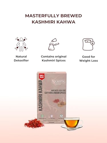 Image of Namhya Kashmiri Kahwa Tea | Mood, Energy & Digestion Support