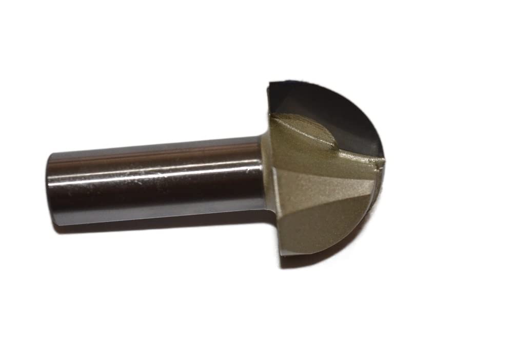Fresa de carpintería de grabado CNC de 12,7mm * 31,75mm, fresa de extremo de carburo sólido, broca de enrutador de madera de fondo redondo, 1 ud.