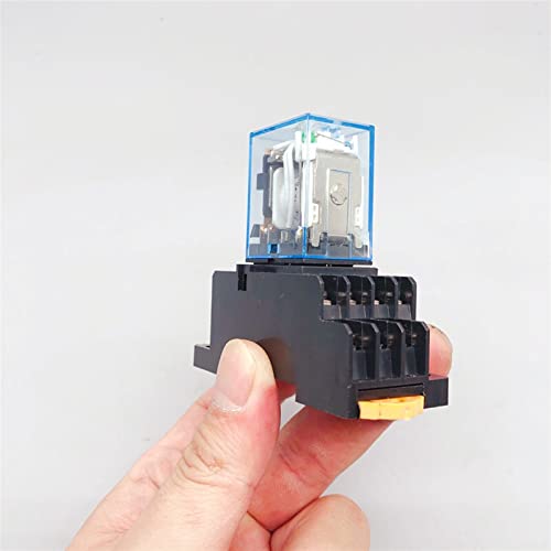 Relé electromagnético MY4NJ con base de 14A e interruptor intermedio de precisión