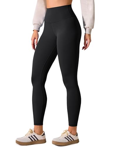 BAYDI Clouduxi High Waisted Workout Leggings for Women - 25' Buttery Soft Yoga Pants Gym Athletic Lounge Black