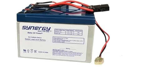 Razor 12 Volt 7Ah Electric Scooter Replacement Batteries High Performance - Set of 2 Includes New Wiring Harness (replaces 6-DW-7) Beiter DC Power