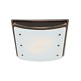 Hunter Ellipse 100 CFM Ceiling Exhaust Bath Fan with Light and Night Light - Imperial Bronze