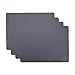 Whalesee Silicone Placemat Set 4-Piece - Kids Placemats – Non Slip, Soft, Heat Resistant, Waterproof, Food Grade Toddler Place Mats (Dark Gray)