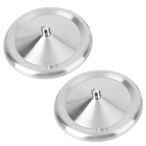 DOITOOL 2PCS Tea Cup Lid Cover, Stainless Steel Mug Lids for Ceramic Mugs, Coffee Cup Lids for Mugs, Drink Cup Covers for Hot and Cold Beverages (10 cm)