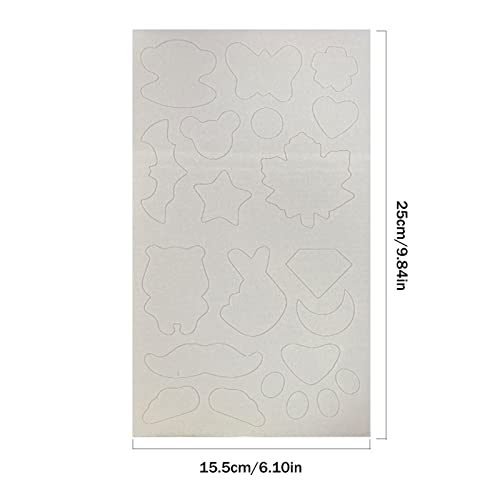 Xiaoyaoyou Adesivo de reparo autoadesivo, kit de reparo de nylon lavável, tecido de remendos à prova