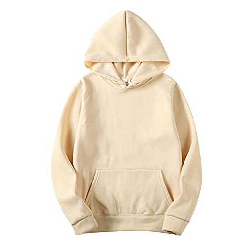 Mens Hoodies Pullover Fleece Casual Hooded Collar Sweatshirts Winter Warm Long Sleeve Streetwear Hoodies for Men with Pockets