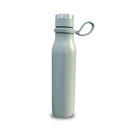 Termo al vacío para bebida caliente, botella aislada a prueba de fugas, sin sudor, para gimnasio, correr y viajar, botella pequeña de café y té (verde)